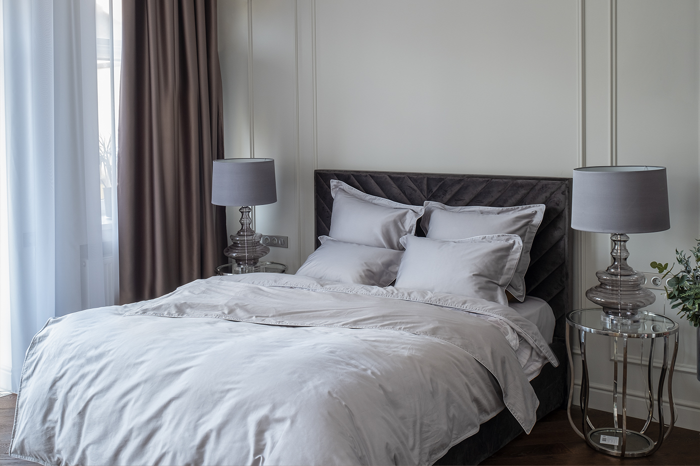 130HB-DC215150 -POD MECH SER Пододеяльник сатин Мечты серый 215*150_s2 1