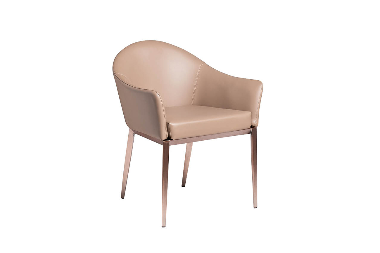 58DB-DC14676 Стул бежевая экокожа 62*61*76cm_s2 2