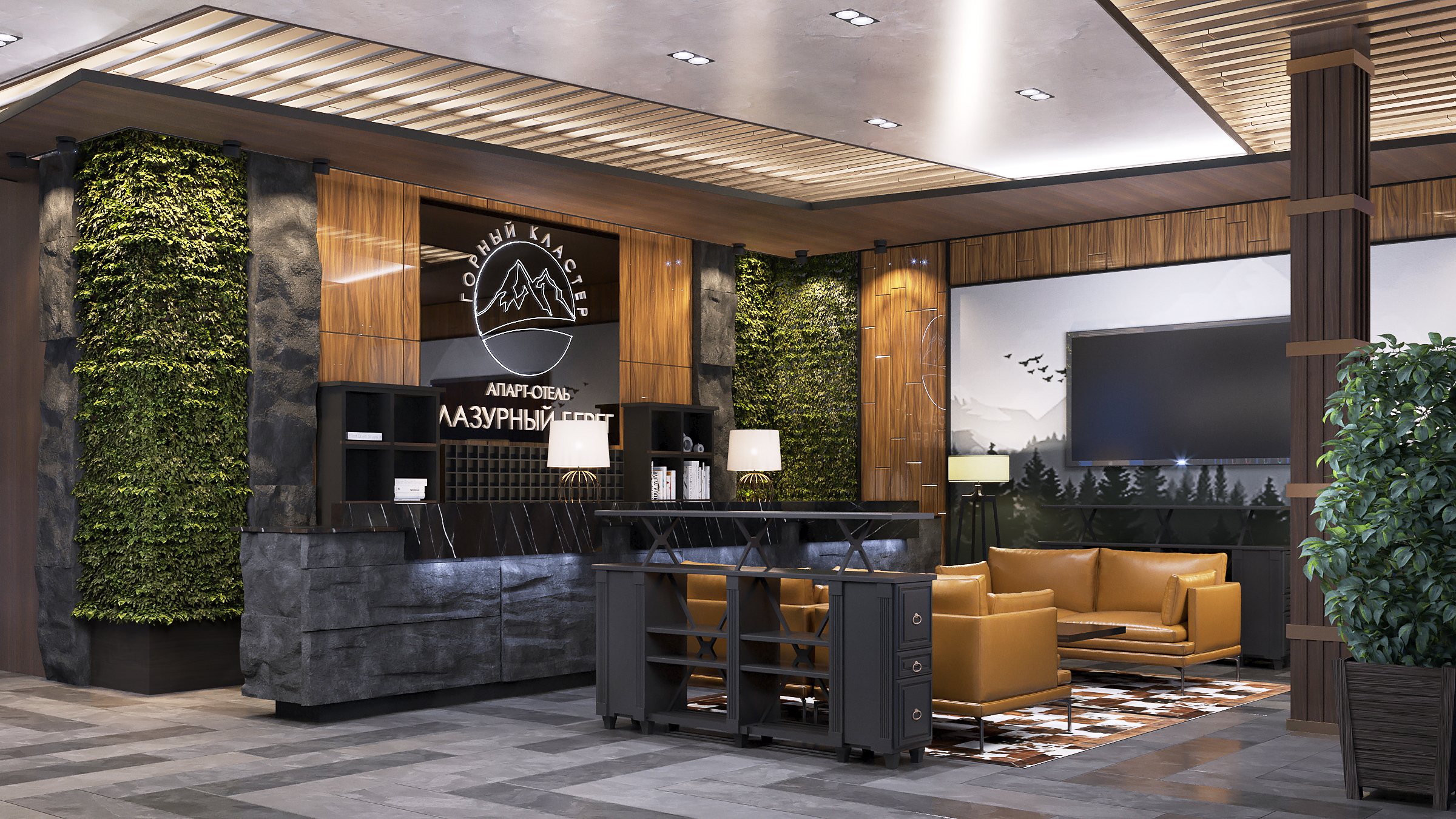 Меблировка ресторана <br>в апарт-отеле «Snega» на Красной поляне 9