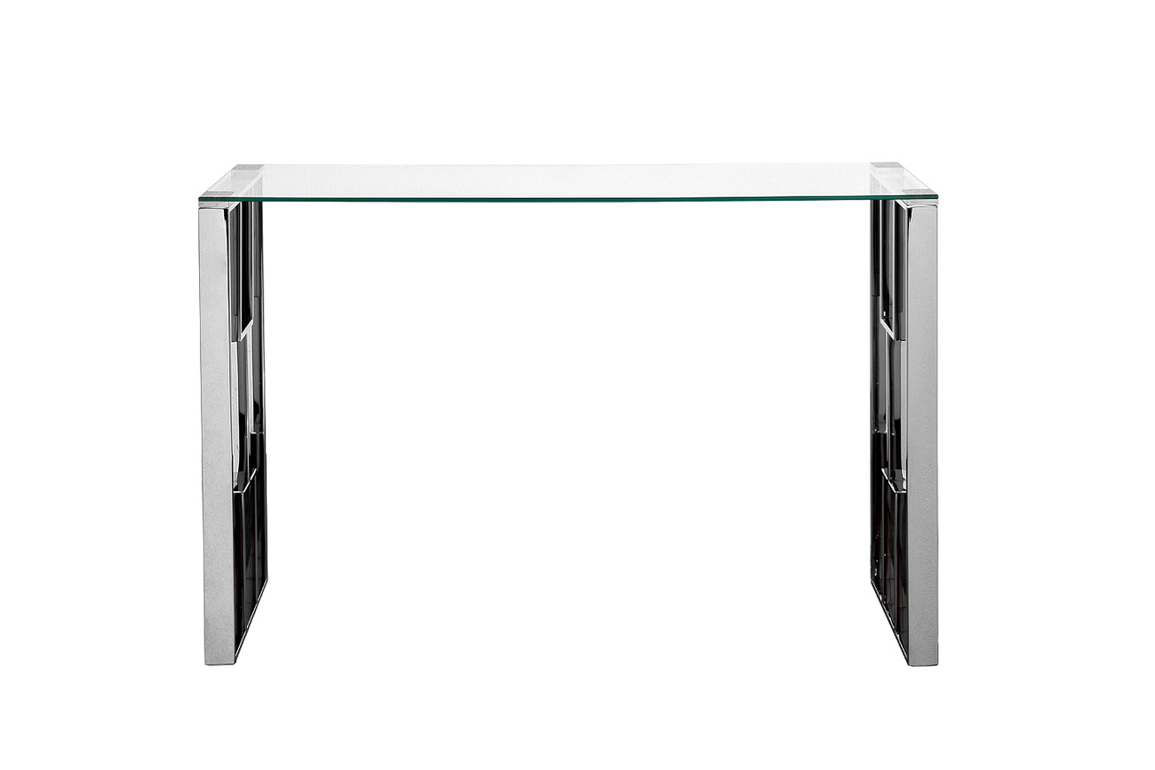 47ED-08200 Консоль прозр.стекло/хром 120*40*78см_s2 1
