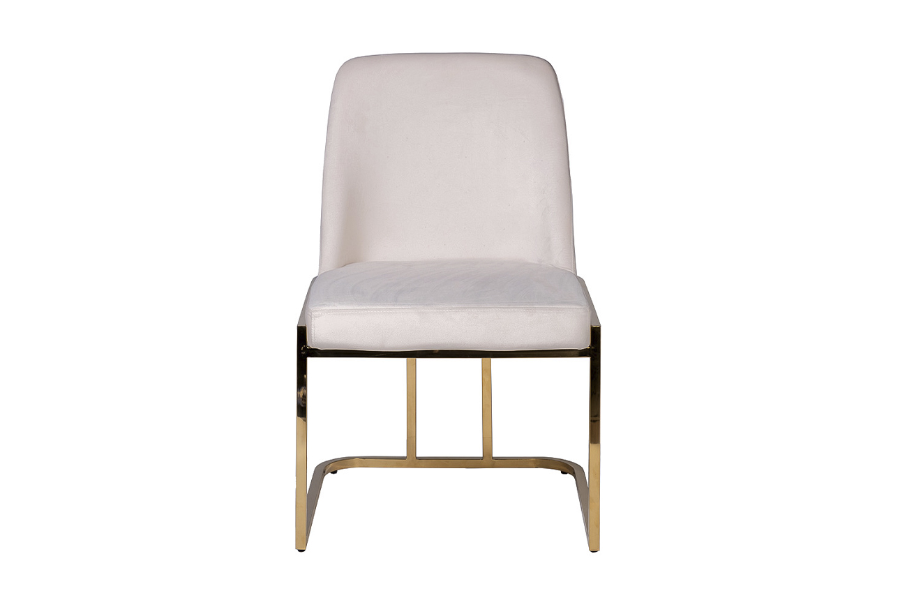 GY-DC8365GOLD-CR Стул велюр кремовый/золото 54*56*89см_s2 1