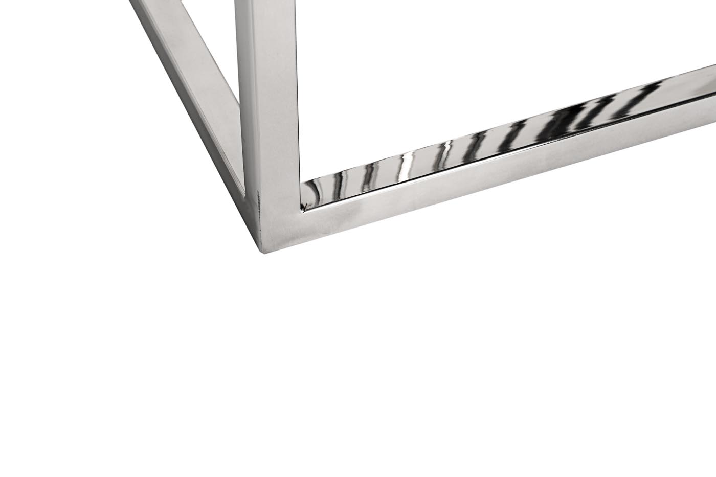 13RXET8083M-SILVER Стол журнальный стекло черн/серебро 38*38*50_s2 5