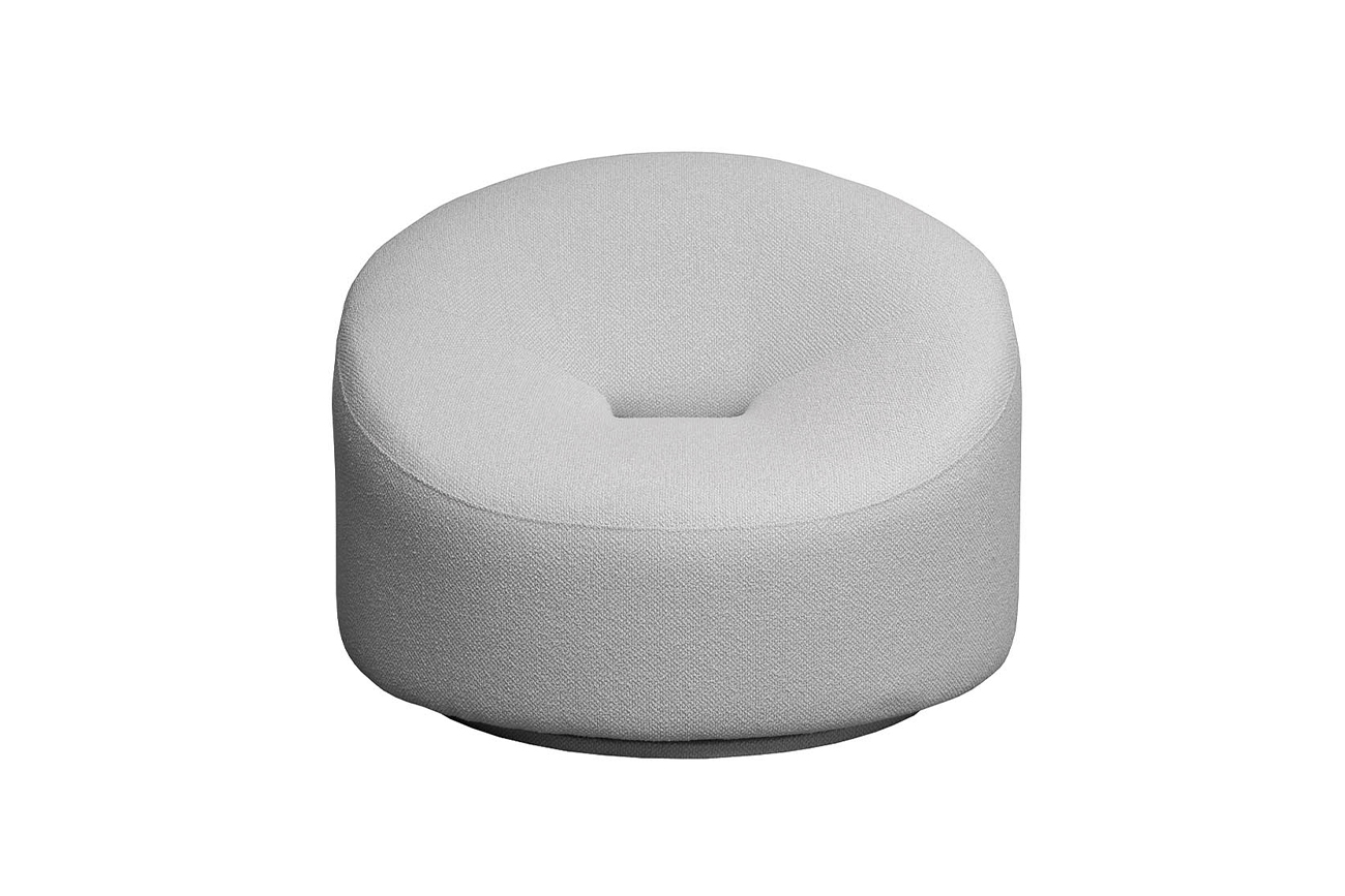 Кресло поворотное Луна(Luna) букле белый Flona-SVBEG 98*90*69см_s2 1