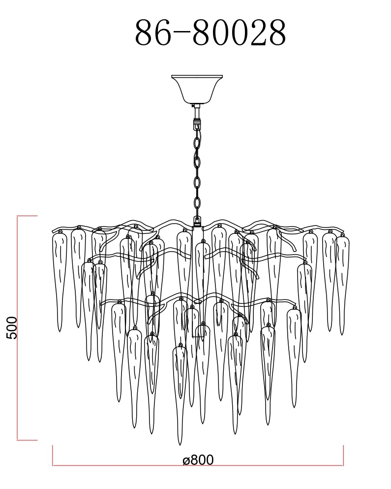 86-80028 Люстра Весна (Primavera) d80 см, металл цвет золото_s2 3