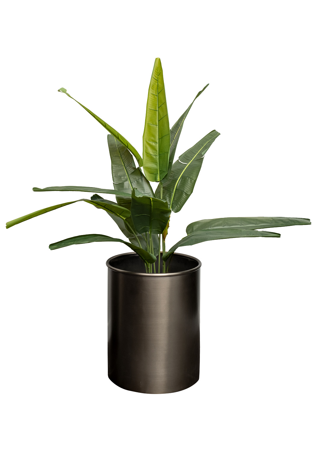 58DB-08239 Кашпо напольное, цвет матовый никель d50*60см_s2 2