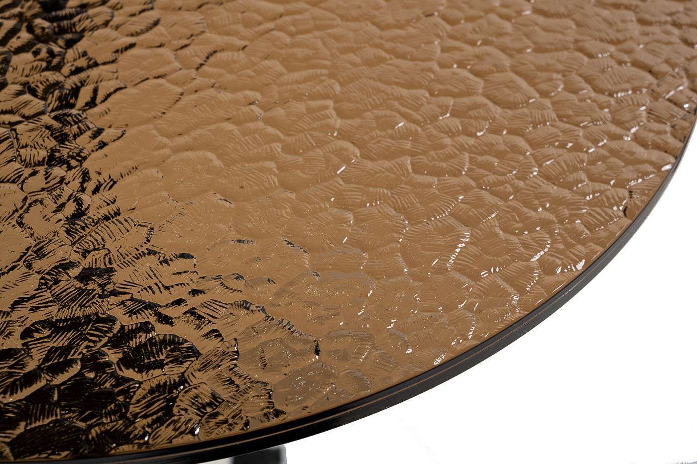 33FS-08100 Стол журнальный стекло / черный мрамор d55*55см_s2 2