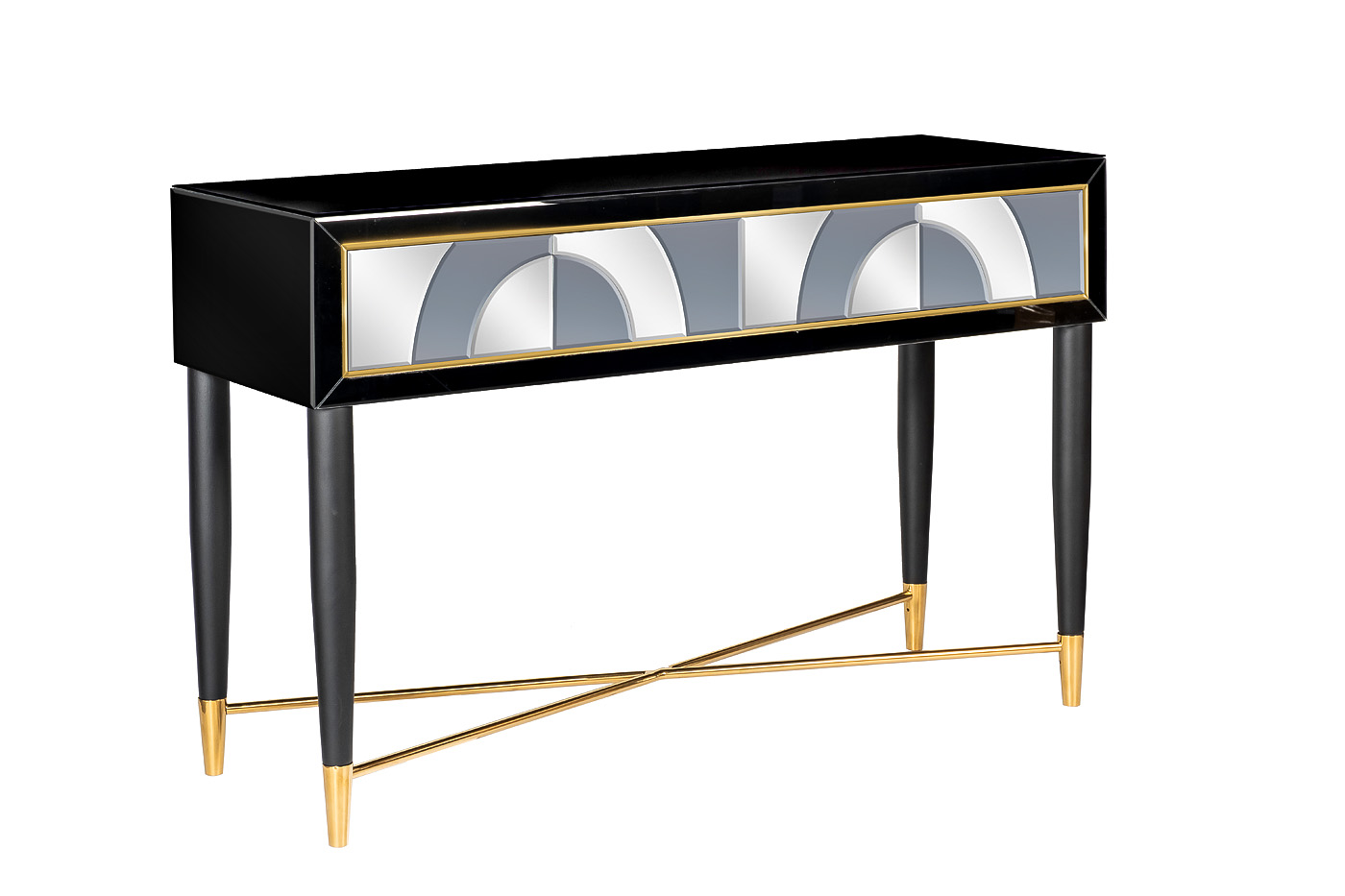 KFG122 Консоль 2 ящика зеркало двухцветное 120*42*75см_s2 2
