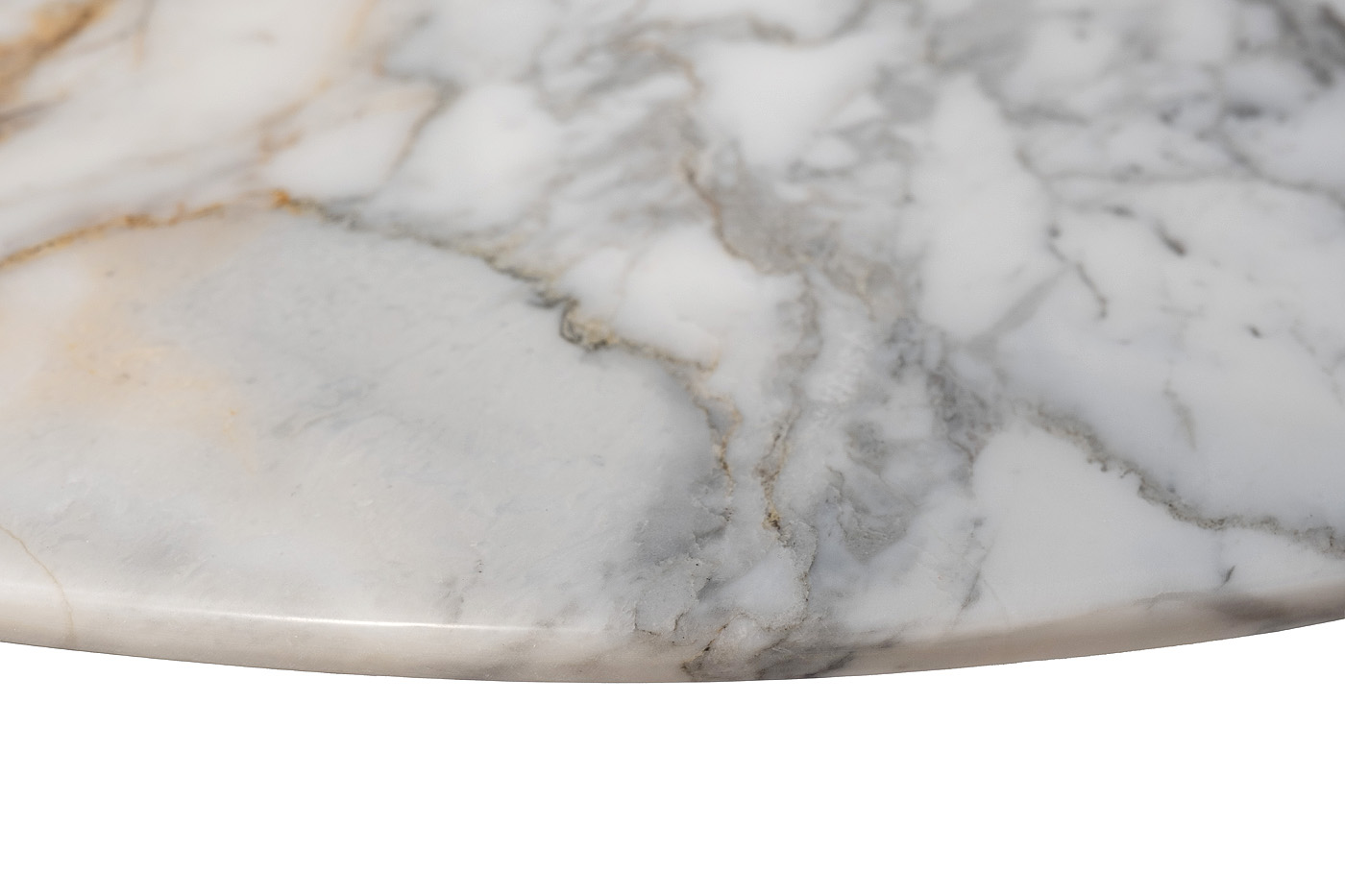 160KD-26501 Стол журнальный, мрамор Арабескато Корчия (Arabescato Corchia) d60*40см_s2 4