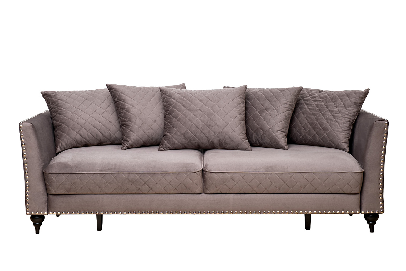 Диван Сорренто(Sorrento) 230M трехм. раскл.,велюр сер.Colt017 230*101*86_s2 1