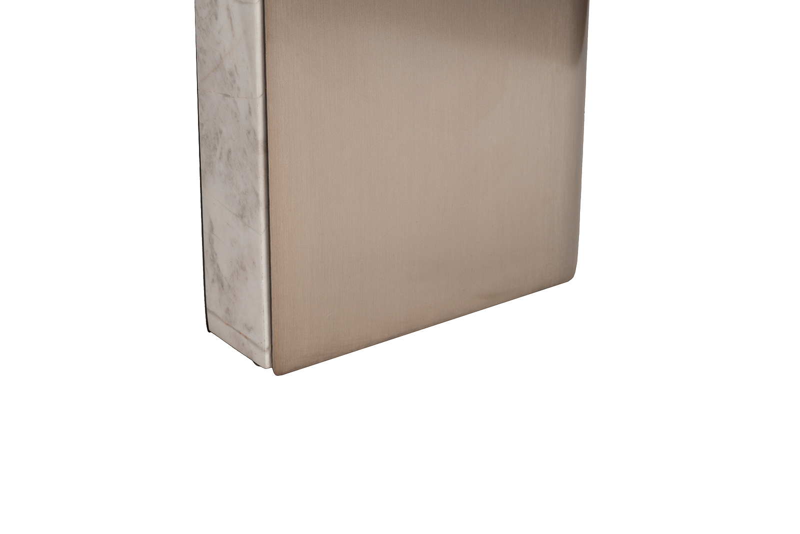 57EL-10083 Стол журнальный натур.белый мрамор Cass White d 57*50см_s2 5