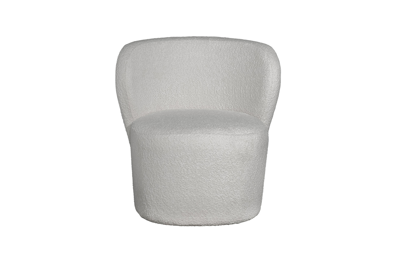 30C-13750 Кресло букле белое 73*69*73см_s2 1