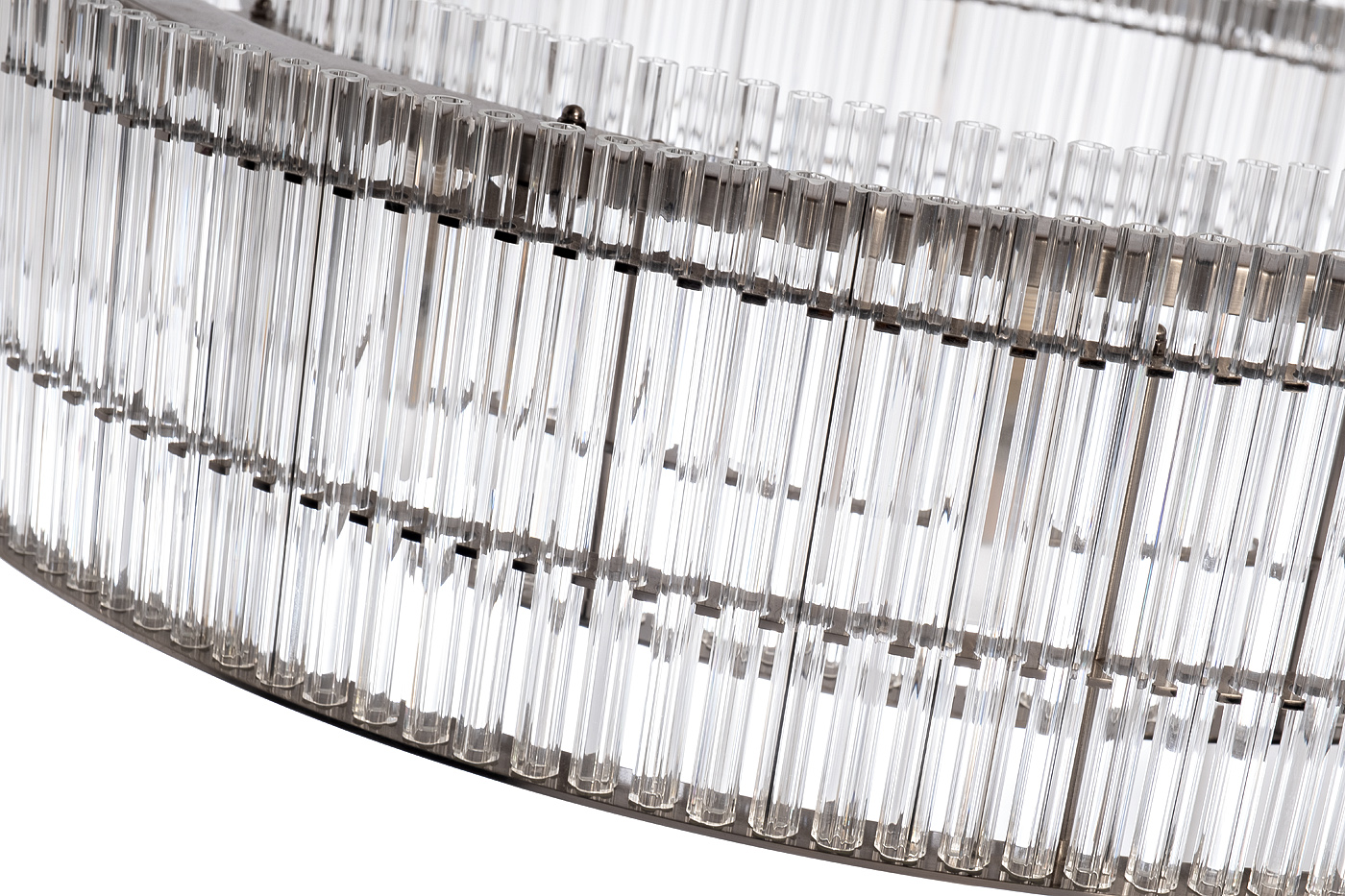 91GH-80568 Люстра подвесная никель/стекло прозрач. d85*h150см_s2 2