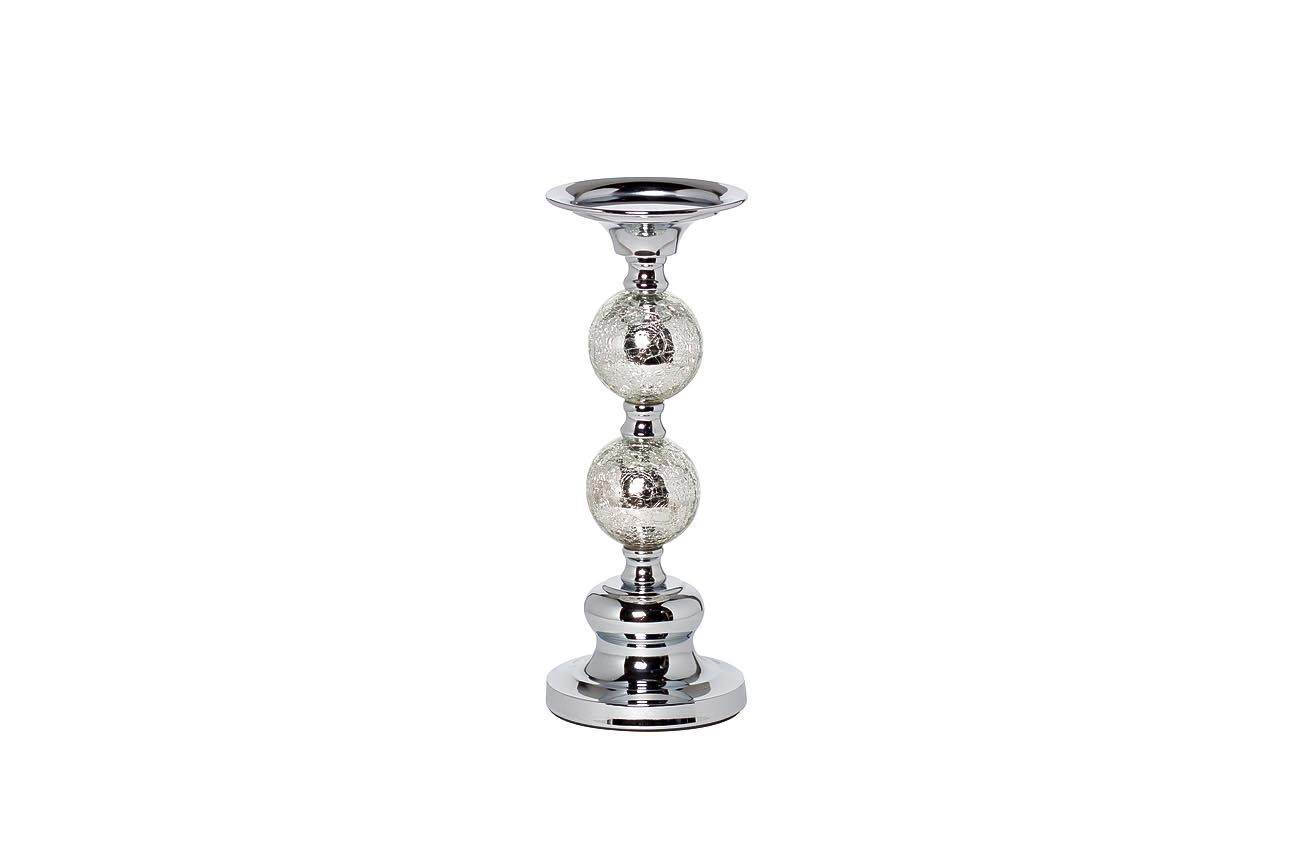 22-86642S Подсвечник никелированный d11*26см_s2 1
