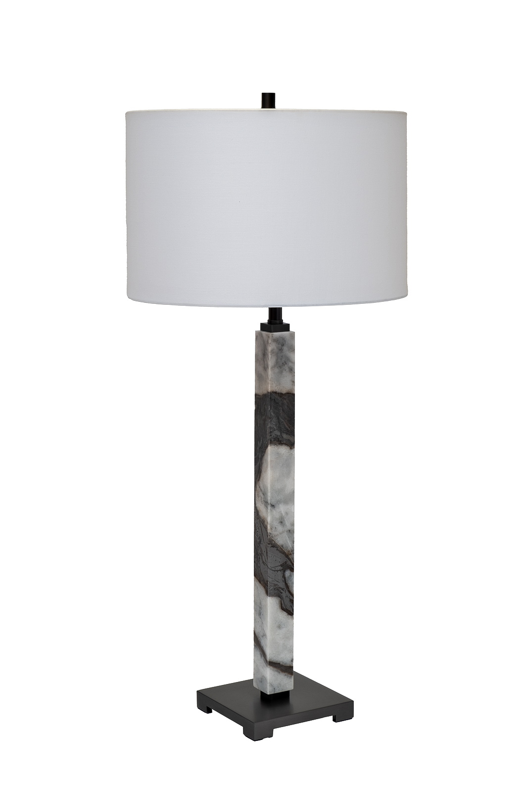 185HM-03631 Лампа настольная плафон цвет белый Н.87см_s2 2