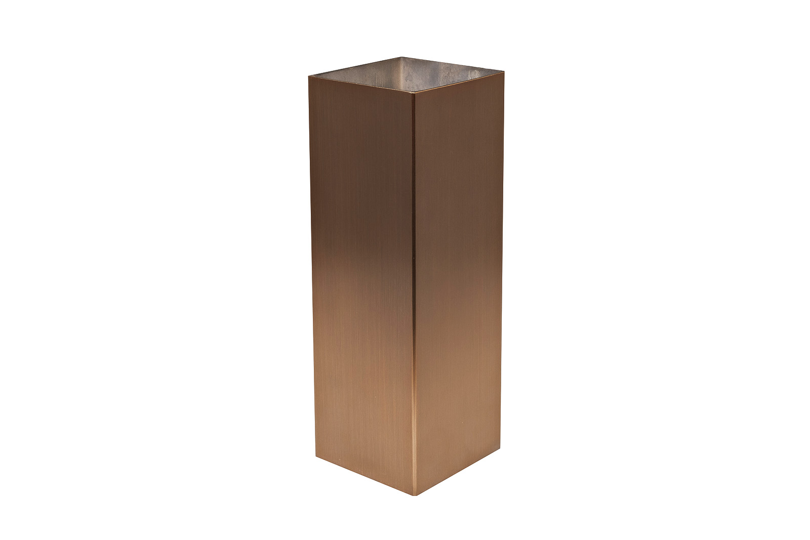 58DB-18002 Ваза нерж.ст/мат.бронза 10*10*30см_s2 1