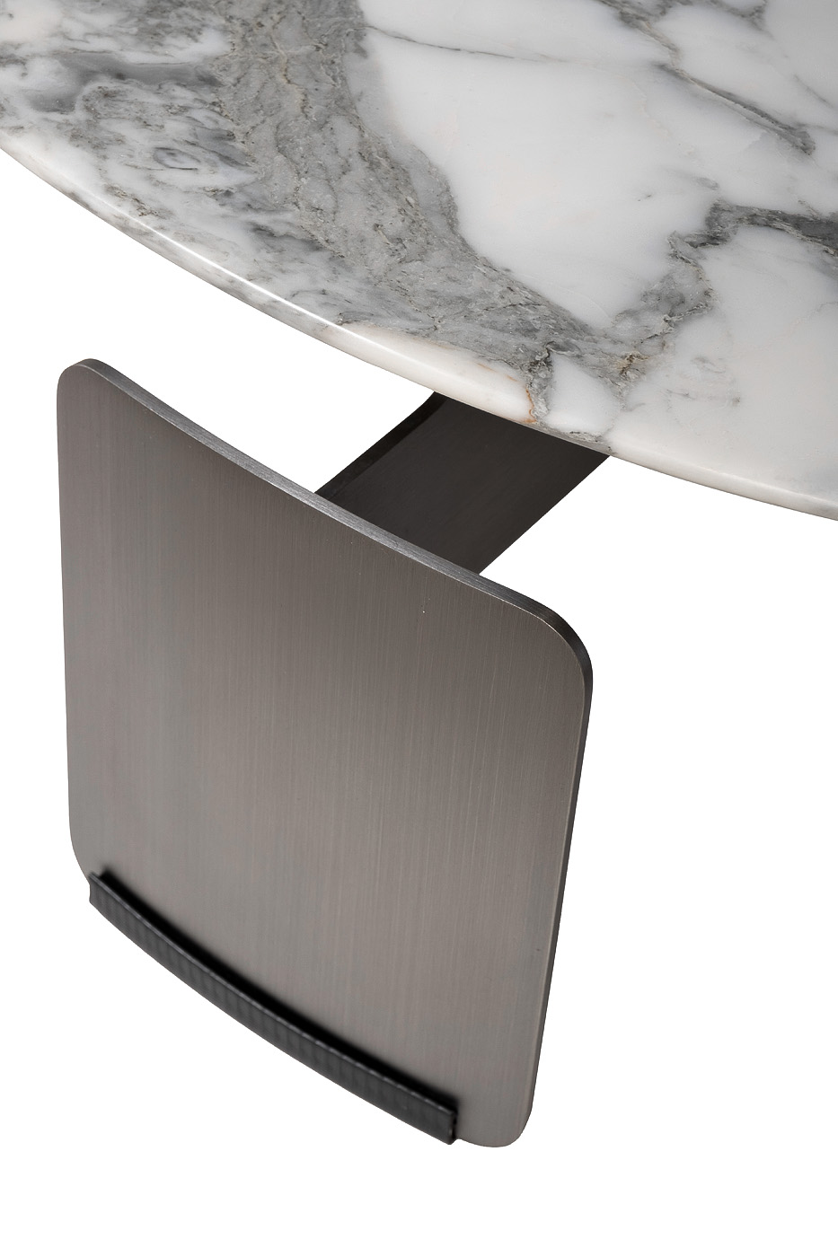 160KD-26500 Стол журнальный, мрамор Arabescato Corchia d90*28см_s2 4