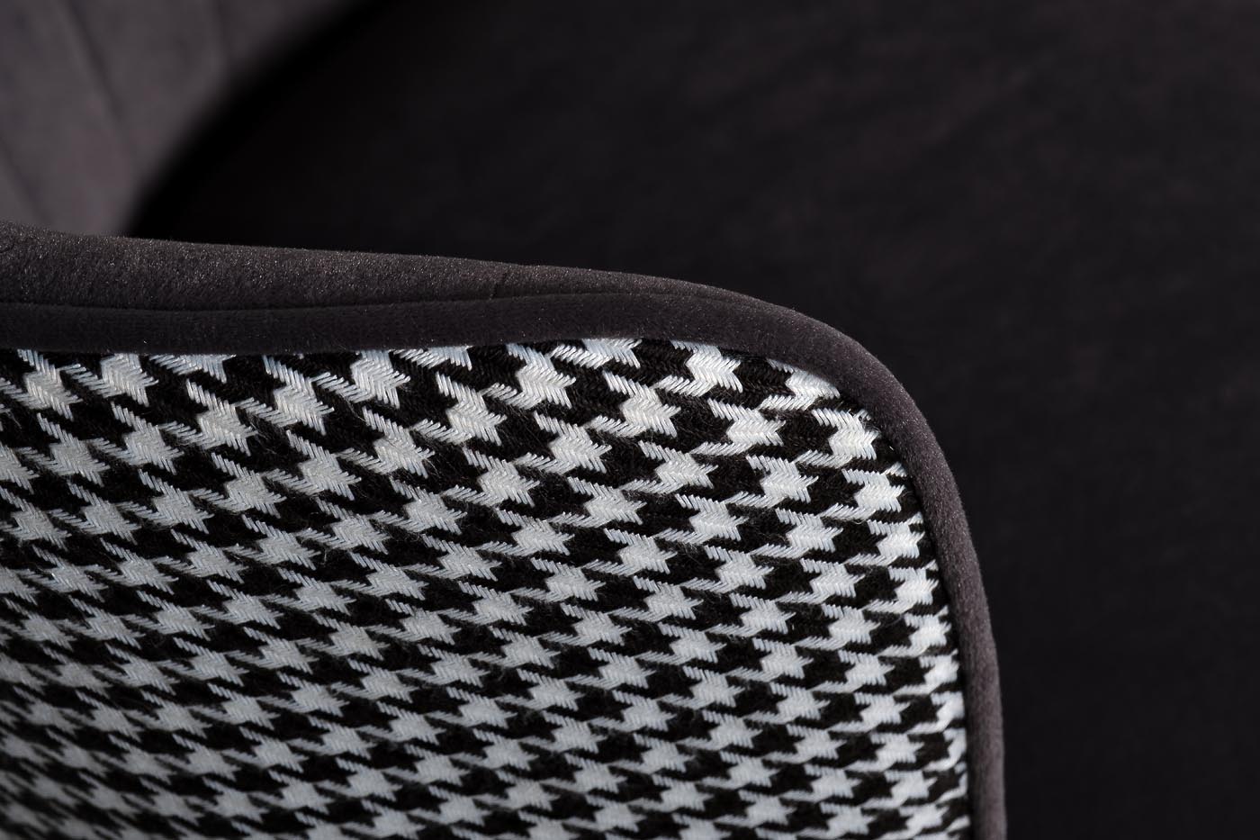 30C-309W GR Cтул барный велюр серый 54*54*106см с ч/б спинкой_s2 5