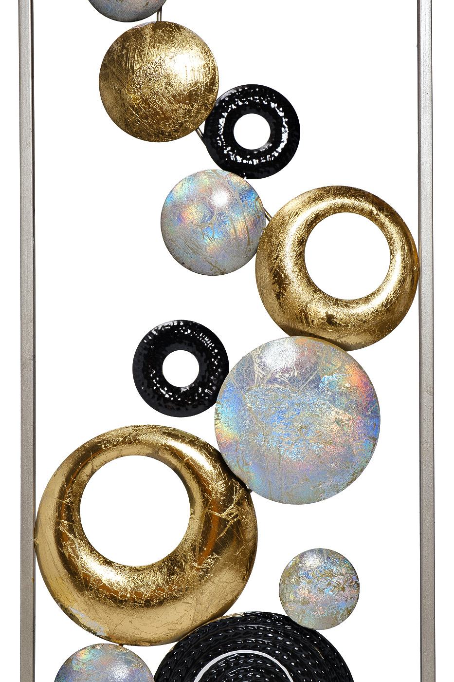 37SM-0716-A  Панно декоративное «Круги» 31,1*89,5*3,8см_s2 2