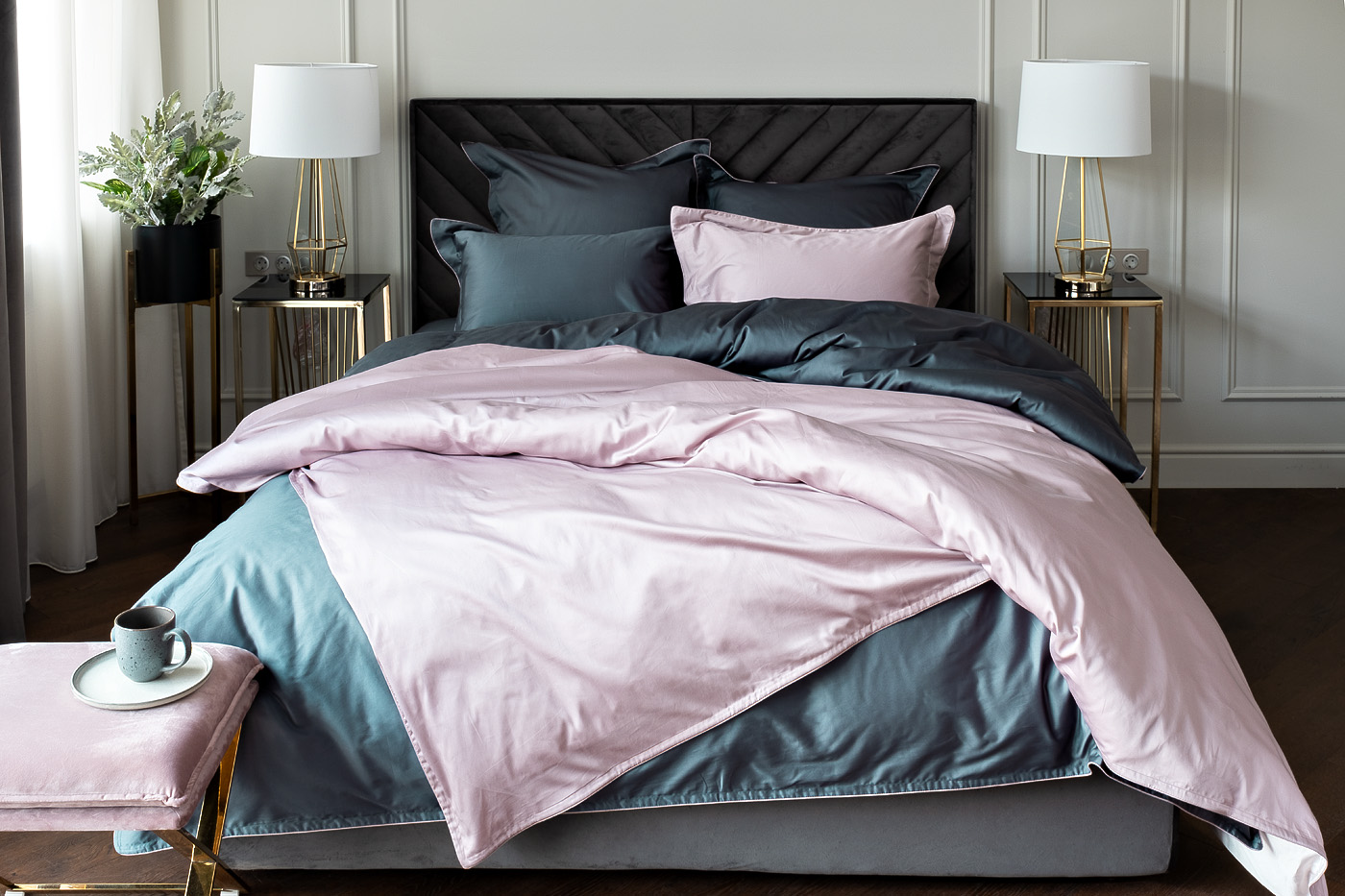 107TD-D0033G-POD ZEL Пододеяльник сатин Видение зеленый 230*210_s2 3