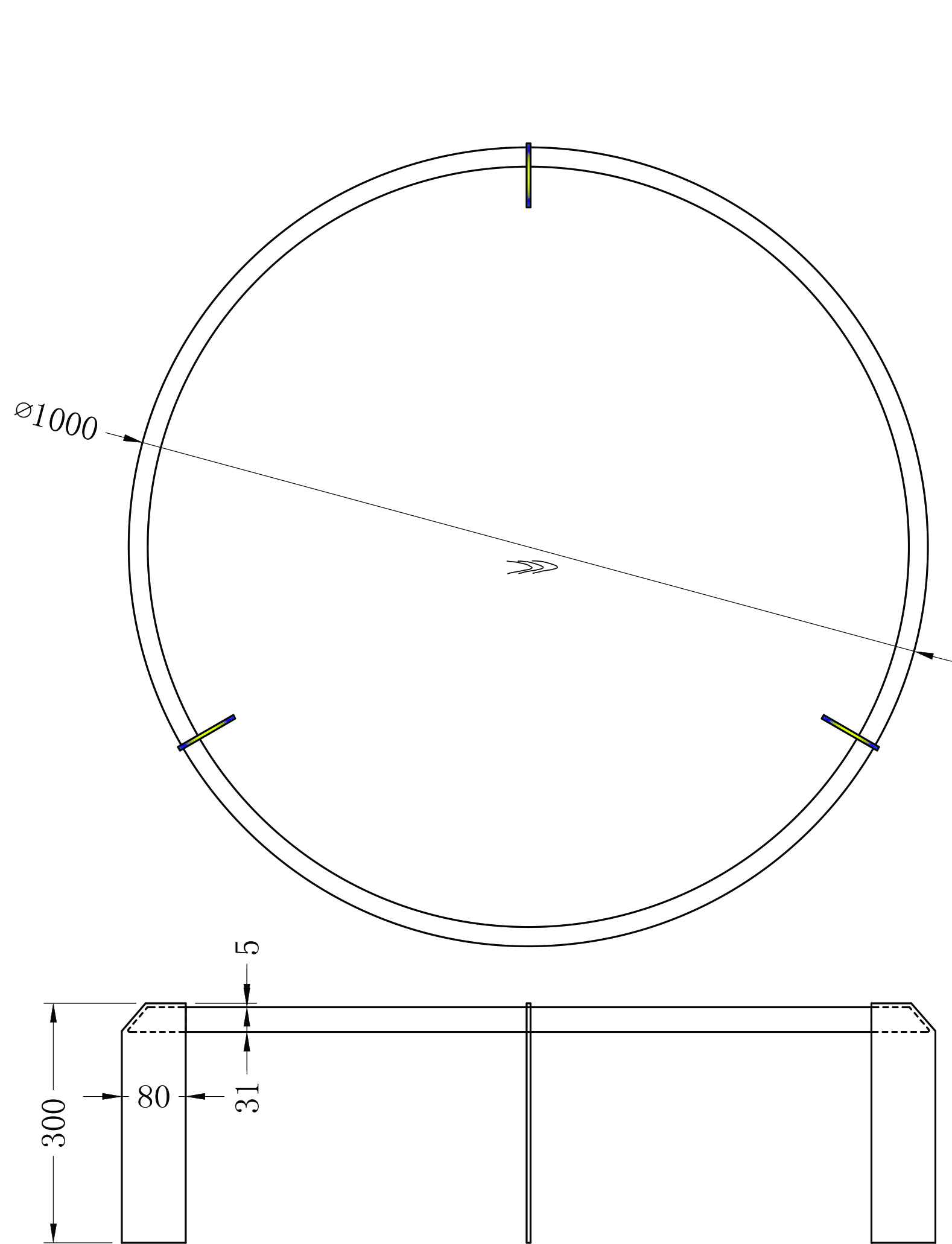 KFG203 Стол журнальный d100*30см_s2 5