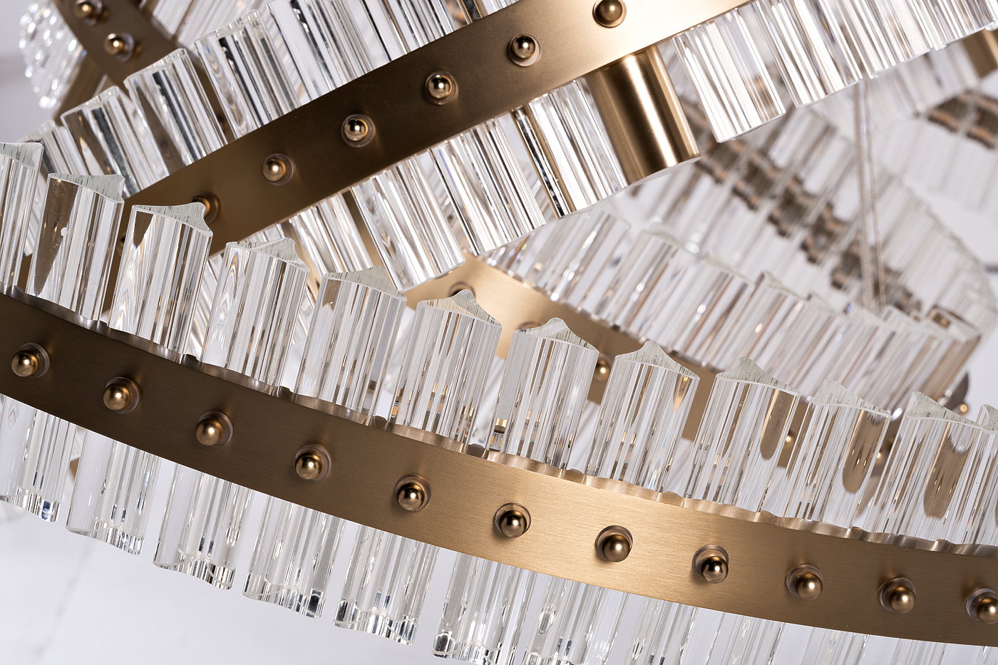 91GH-30861 Люстра подвесная Галактика (Galaxy) стекло прозрач. d100*h37,5см_s2 2