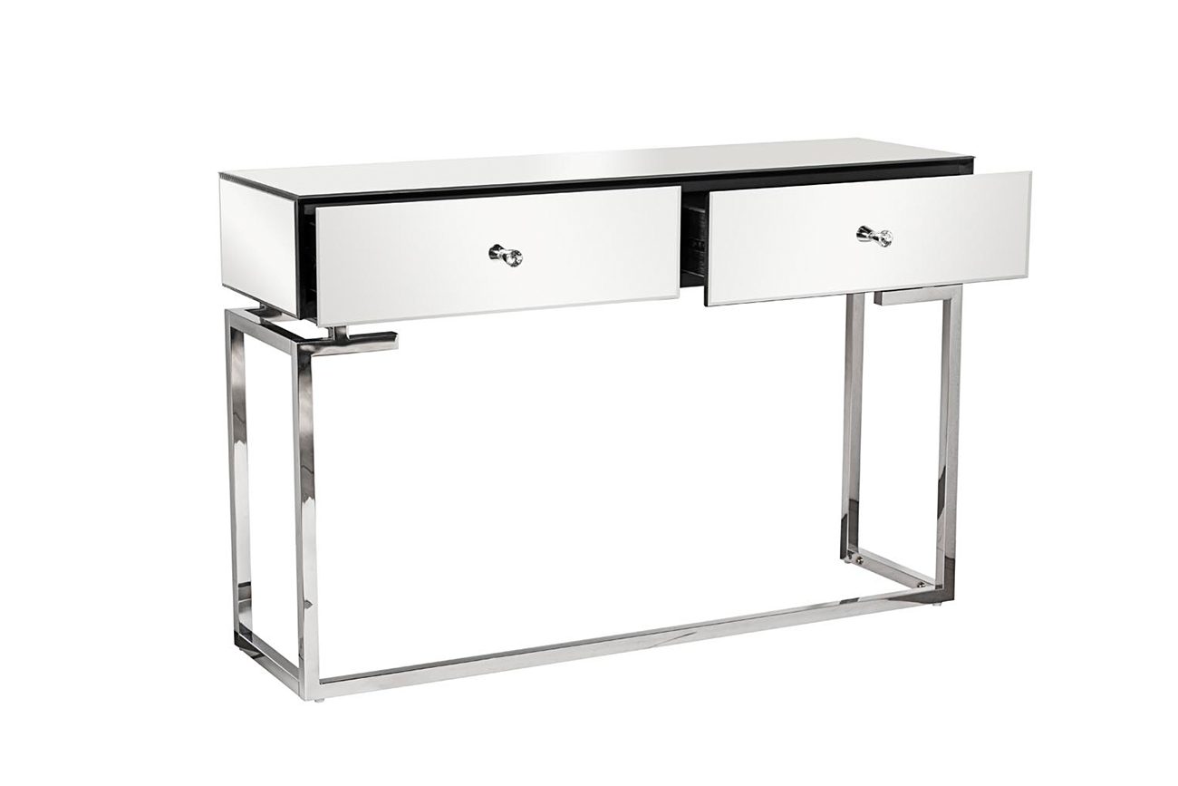 KFG075 Консоль зеркальная с двумя ящиками 120*35*77см_s2 3