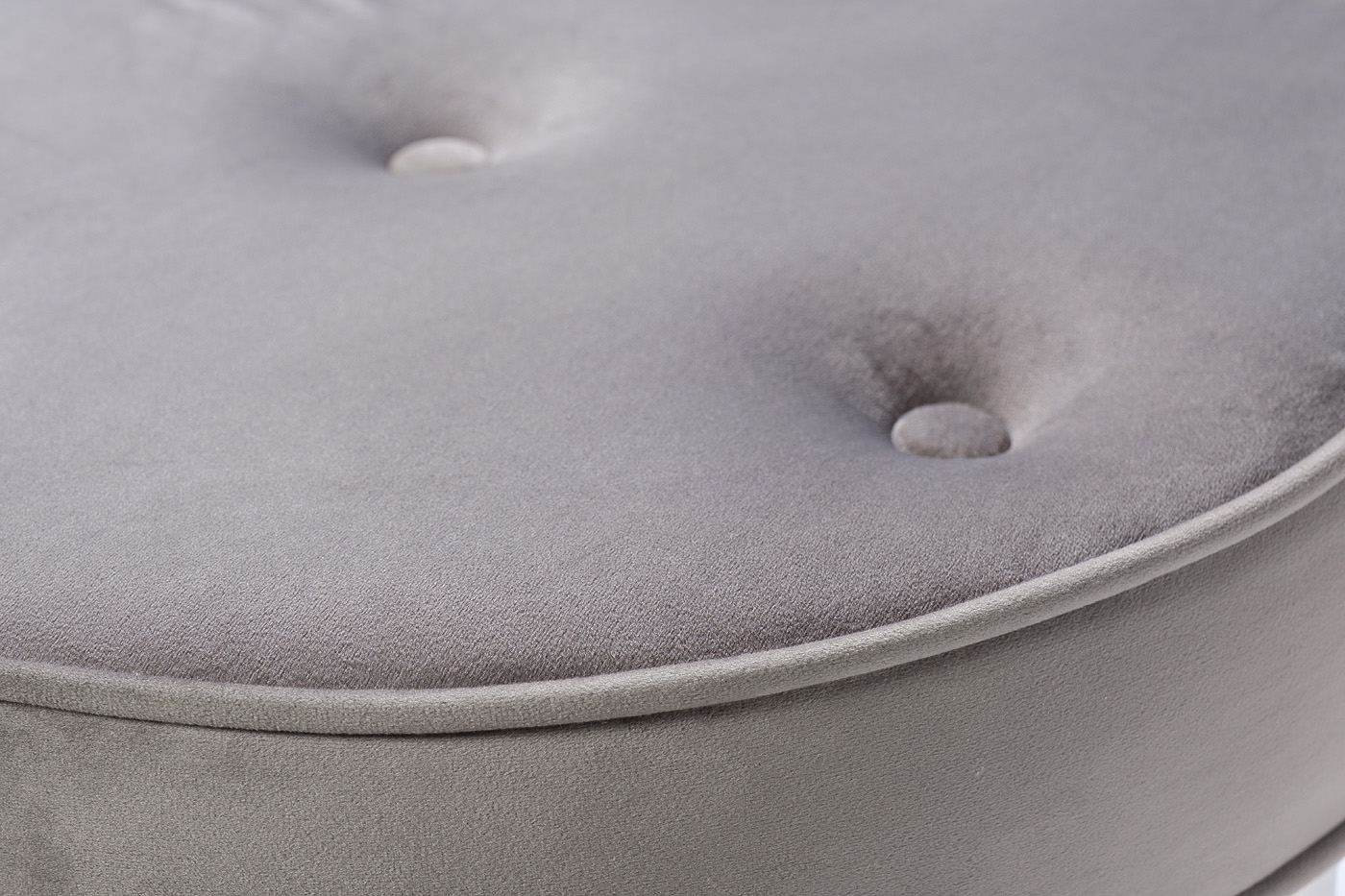 47ED-003BAN-SER Банкетка серый велюр/хром d50*46см_s2 2