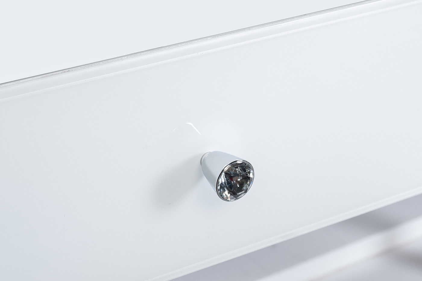 KFG103 Консоль 2 ящика белая/хром  120*42*79см_s2 5