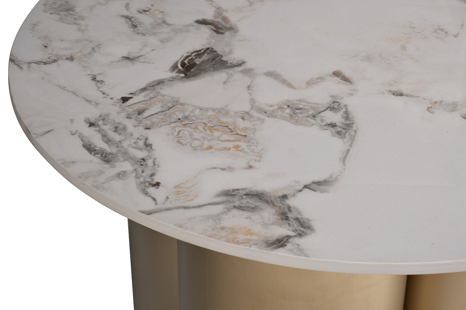 76AR-63043 Стол журнальный керамогранит белый d60*45см_s2 3