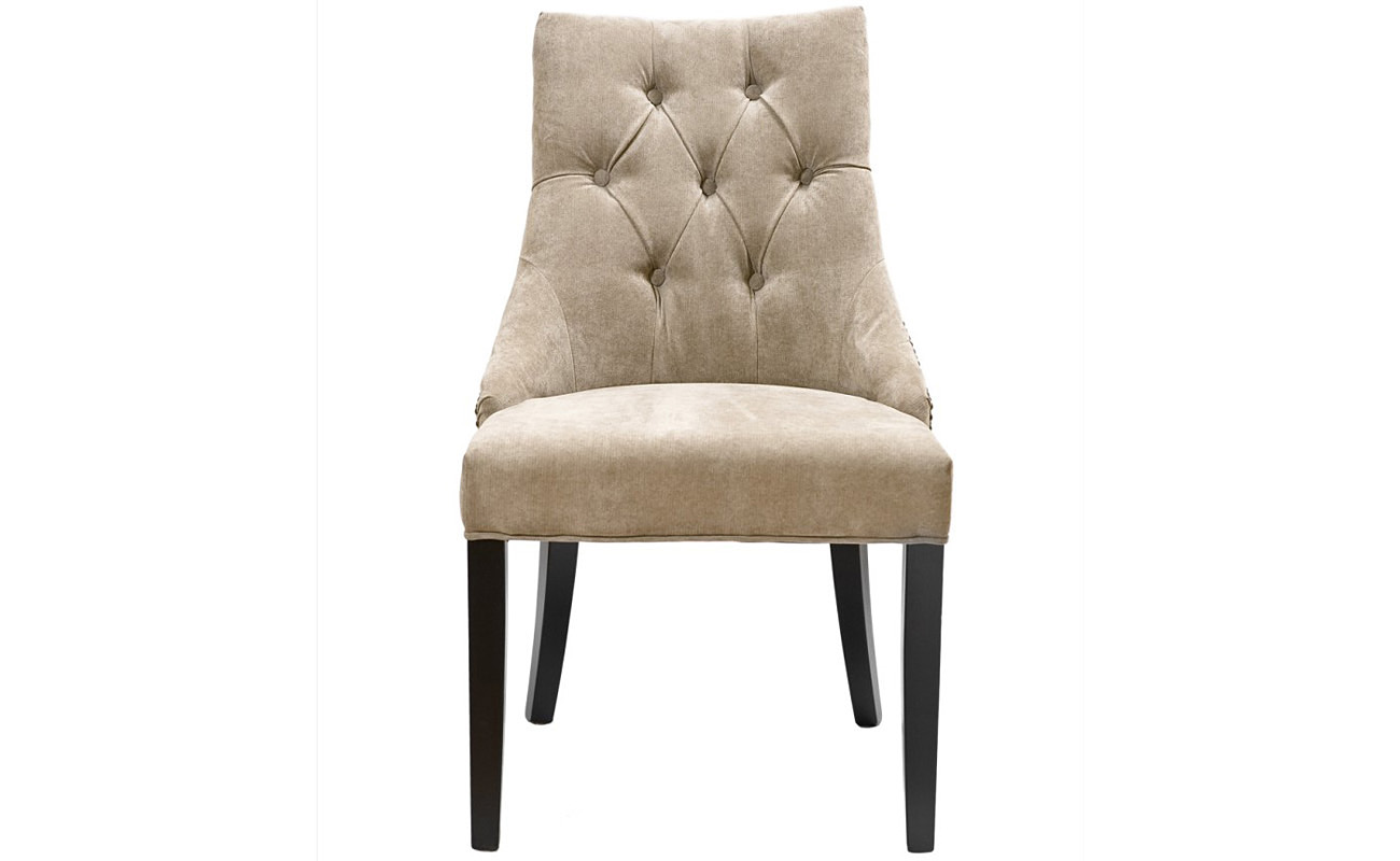 PJC236-PJ842 Стул велюр бежевый 89*46*52см_s2 1