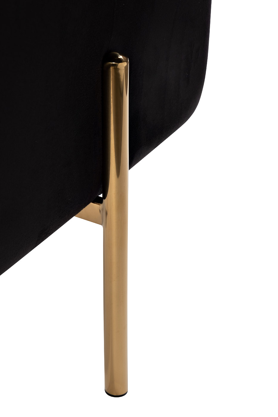 76AR-732BAN-CHERN Банкетка велюр черный/золото 42*42*44см_s2 4