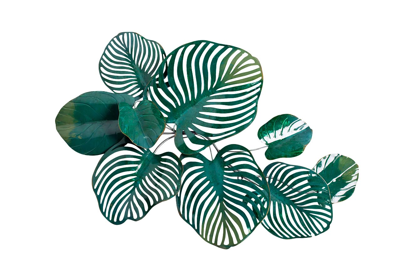 37SM-1156 Настенный декор Листья тропические 101,6*73,7*12,7см_s2 1