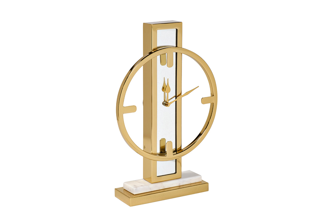 79MAL-5792 Часы настольные зеркальные  цвет золото H40см_s2 1