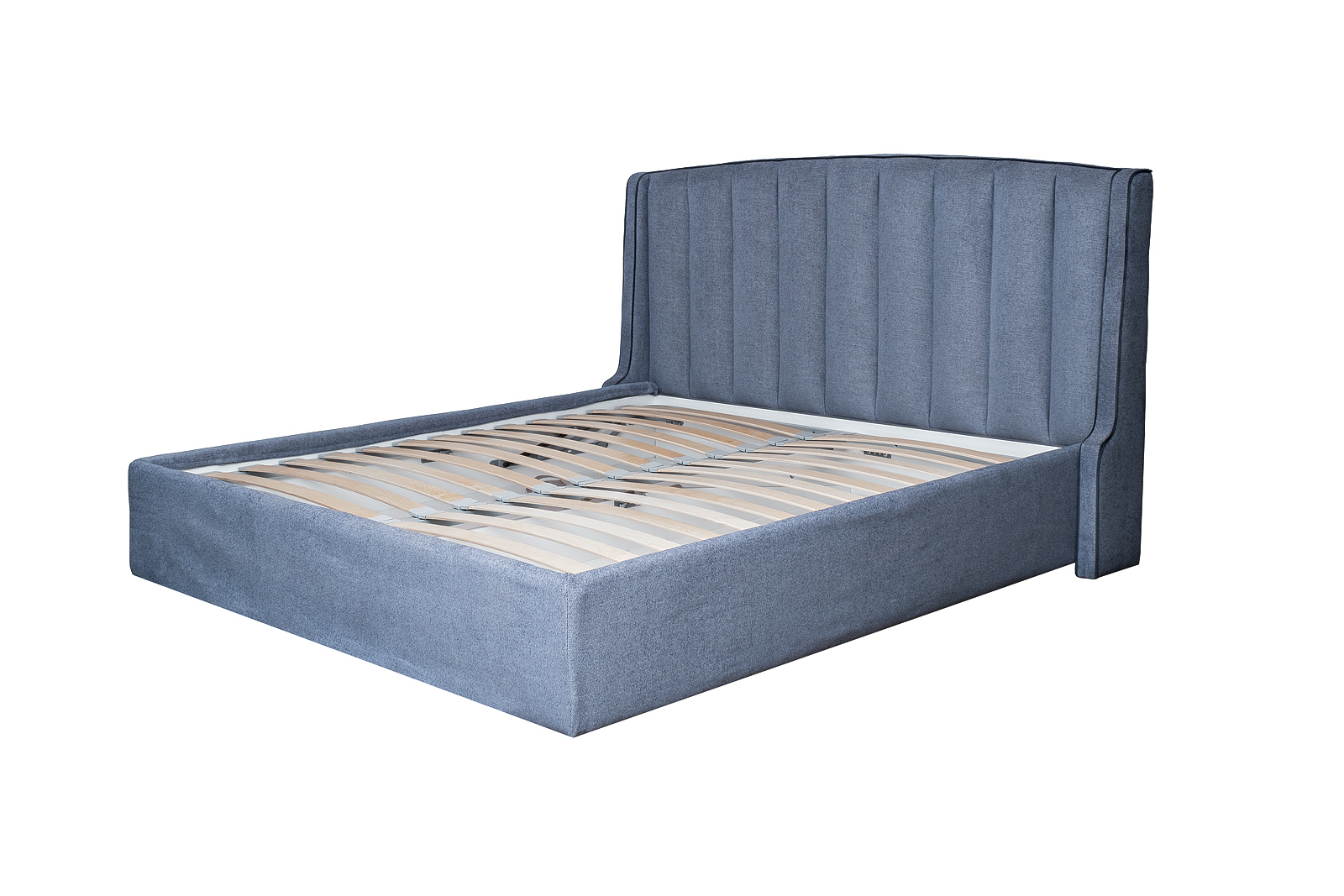 Кровать Odry c подъем.мех. шенилл синий Natur Sin 206*220*120_s2 2