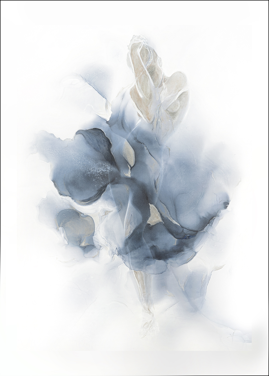 54STR-AQUARELLE7 Холст «Песня поющего цветка» 100*70см_s2 1