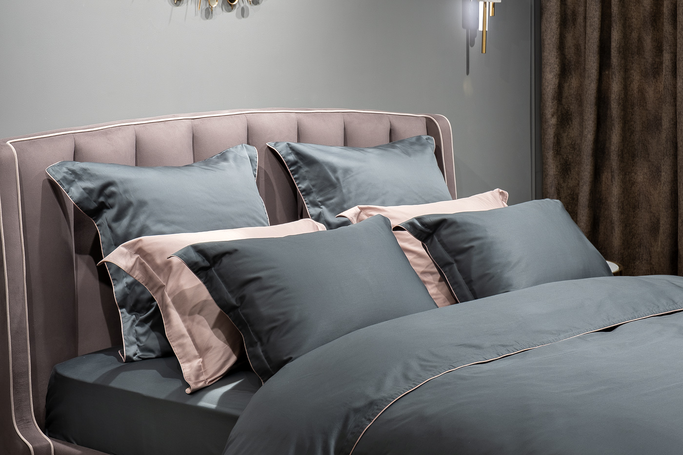 130HB-00054 Простыня сатин зеленый 270*280_s2 1