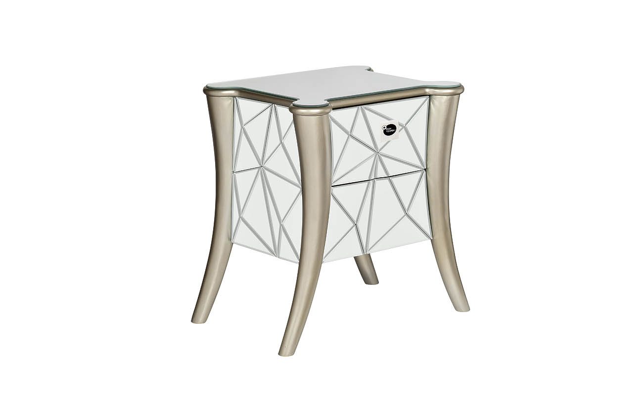 KFC662 Тумба зеркальная, 2 ящика  59*42*58см_s2 2