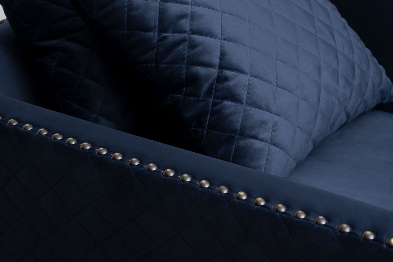 Кресло Sorrento, велюр т.синий Colt034 98*101*88см_s2 4