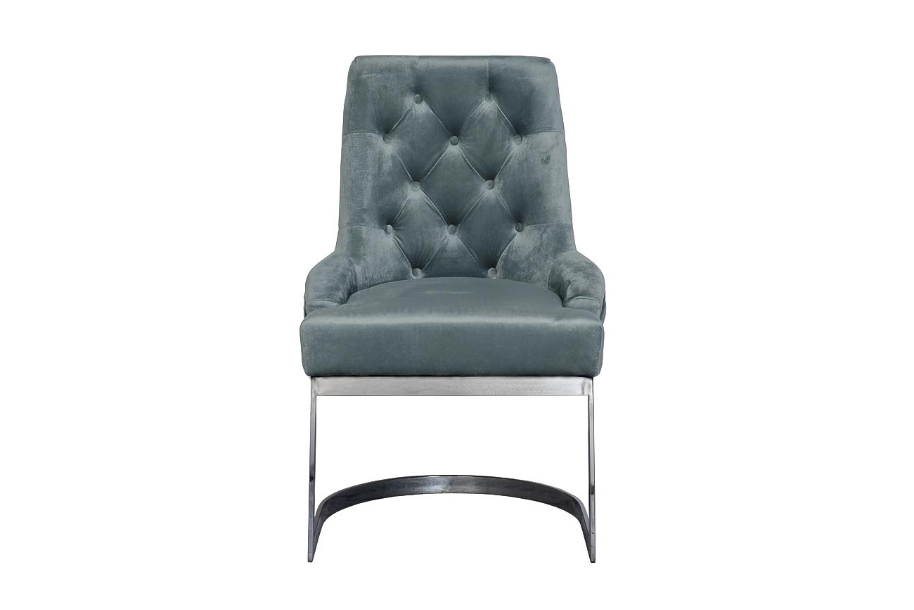 76AR-6210-MT Стул велюр мятный/темный хром 65*61*93см_s2 1
