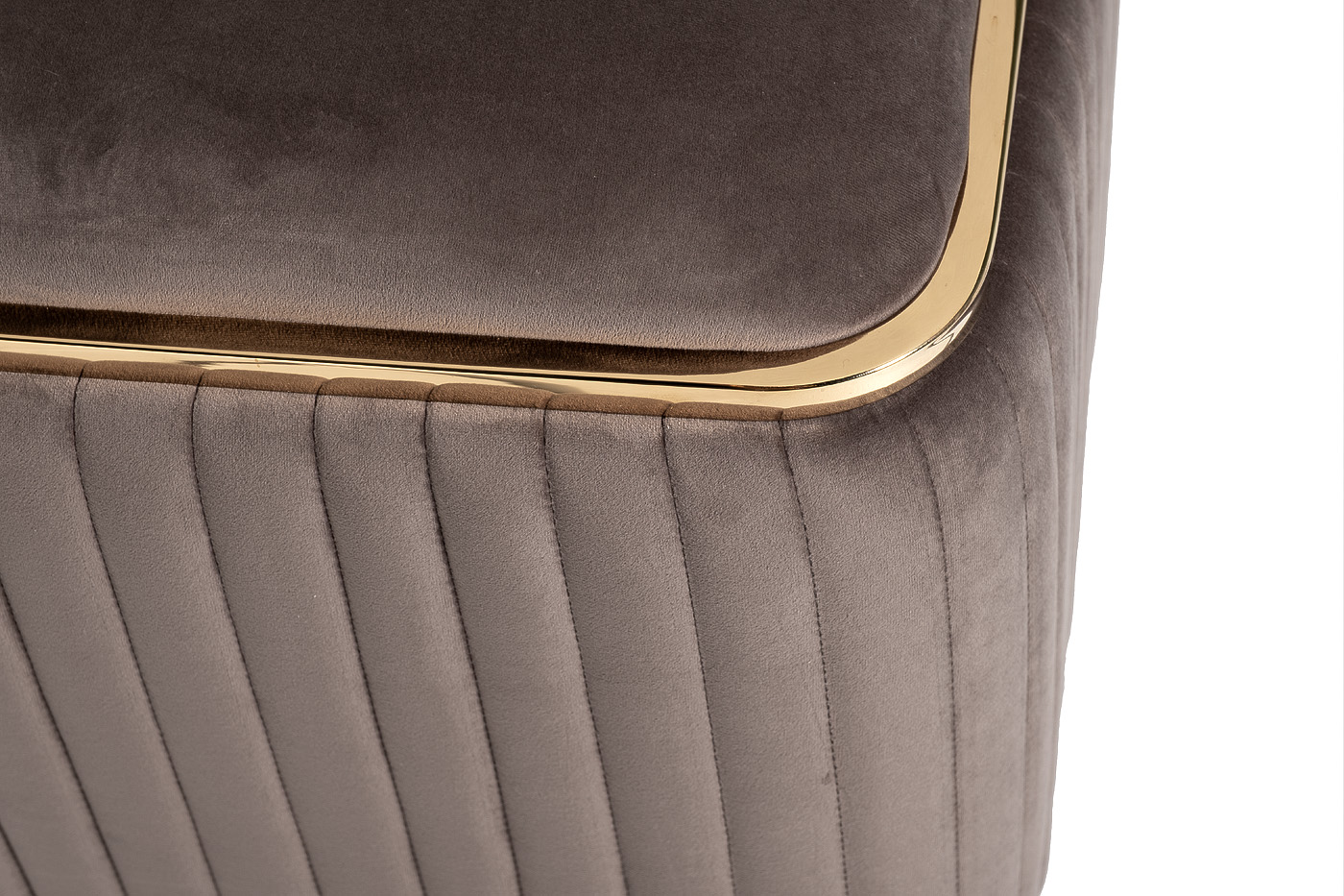 102AN-PUF-1300-KOR Пуф Glarus, велюр коричневый 45*45*45 см_s2 3