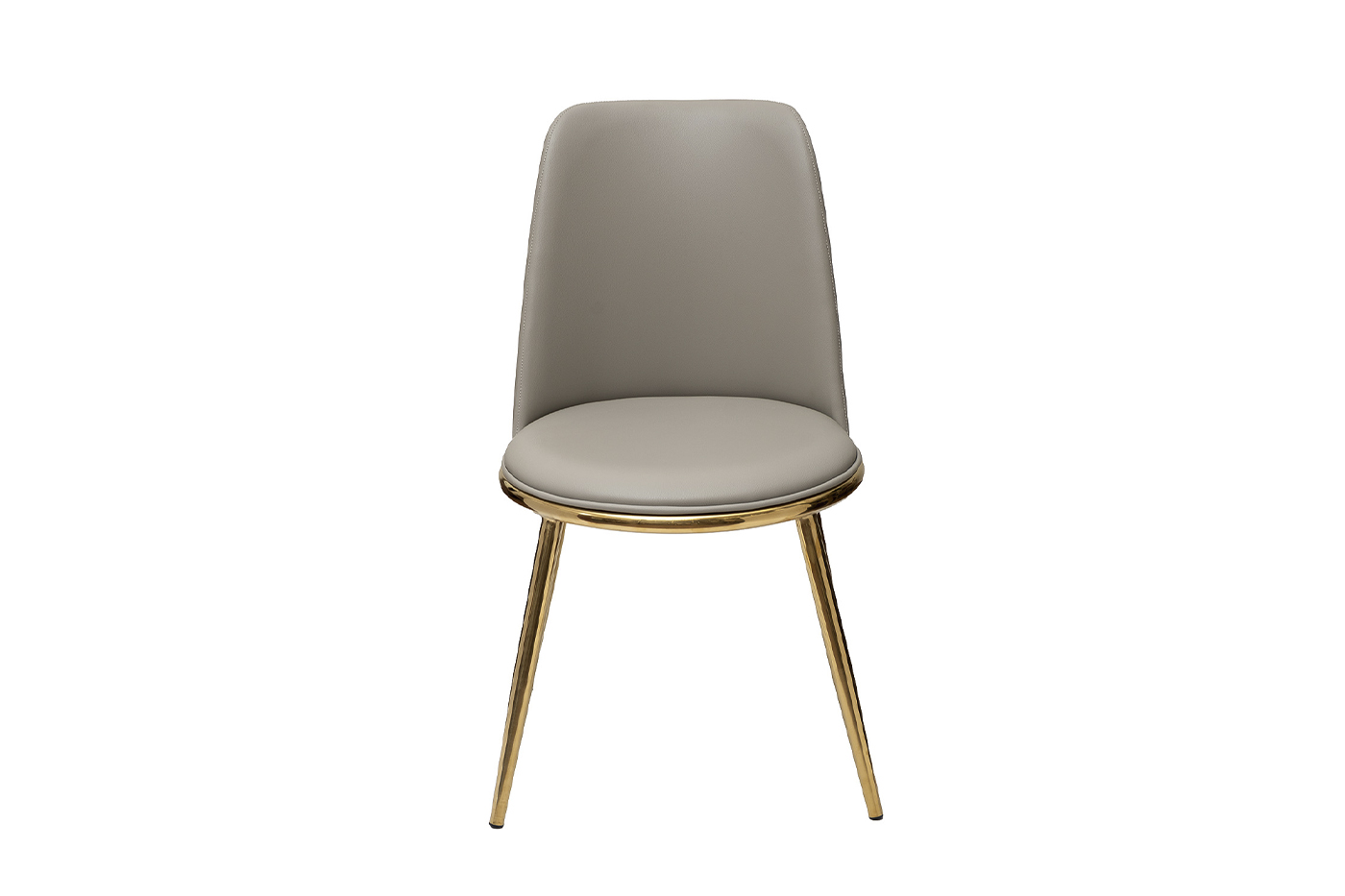 76AR-24005 Стул экокожа бежевый/золото 48*56*86см_s2 1