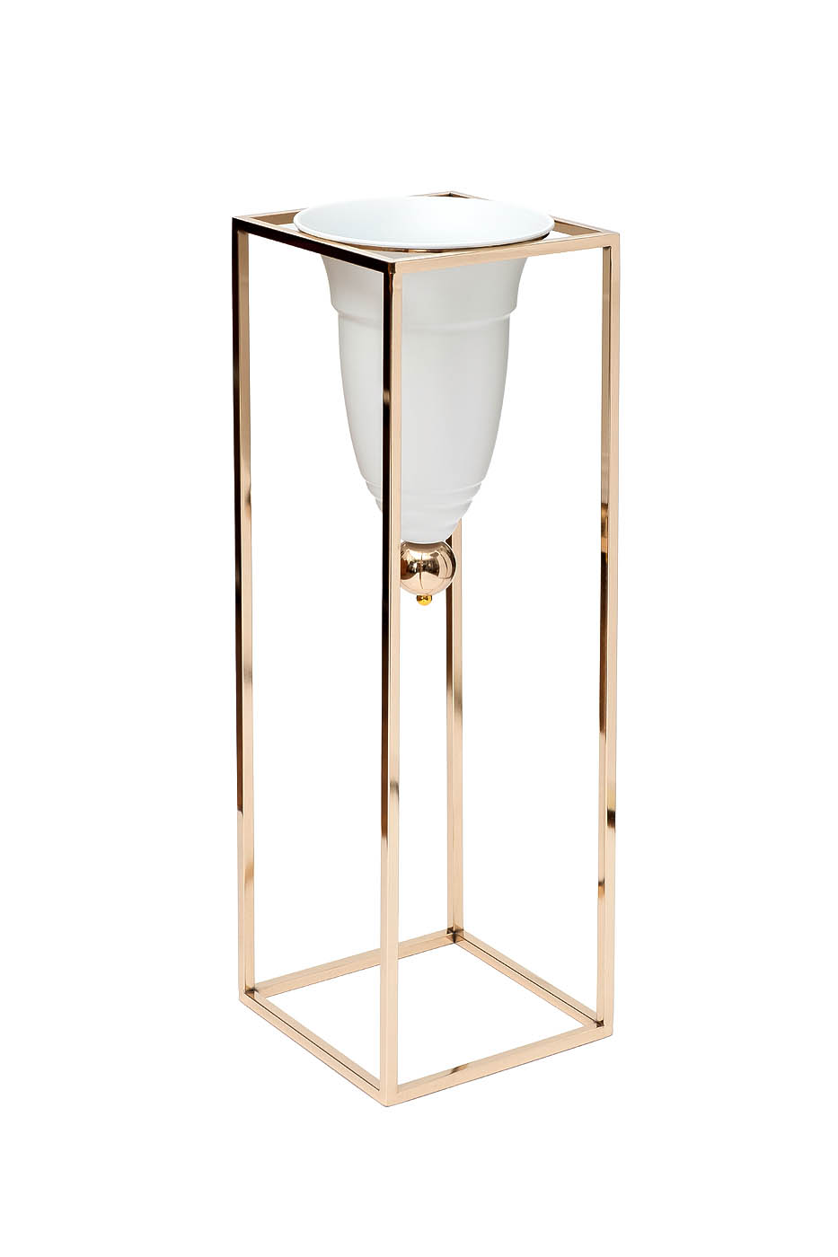 2K389268-G Подставка под цветы d24*80cм, цвет золото_s2 2