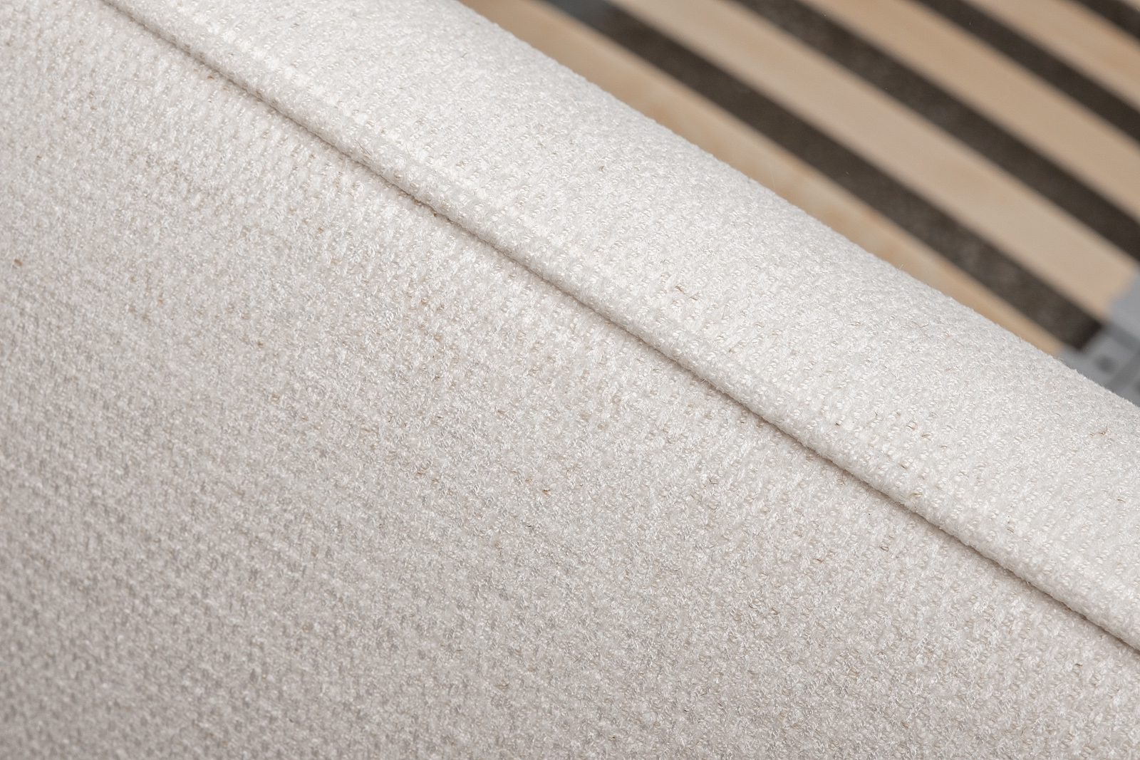 Кровать Palazzo 180 без мех.шенилл экрю Natur Ecru 215*240*90см_s2 5