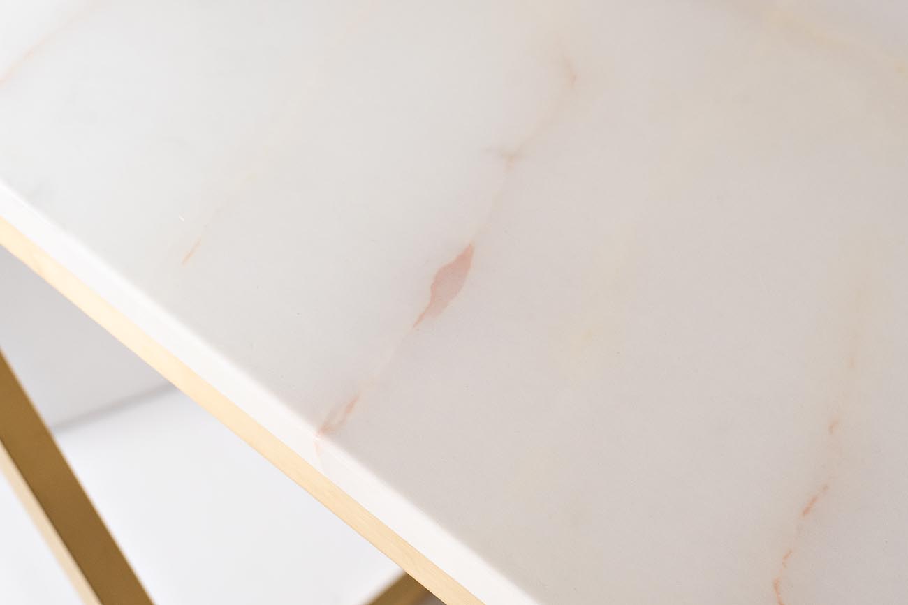 47ED-CST026GOLD Консоль белый иск.мрамор/мат.золото 120*40*78см_s2 3