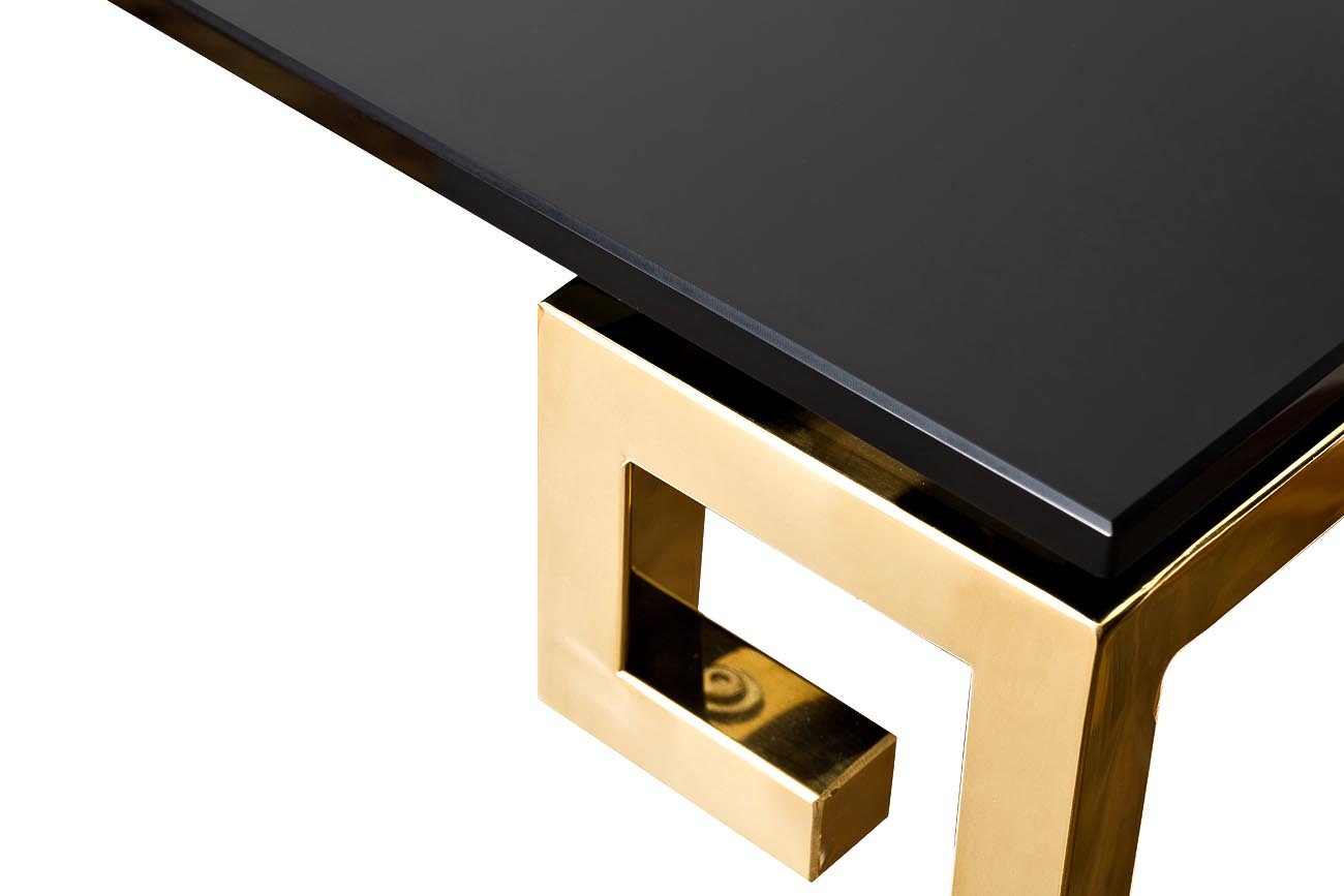13RXC3049-GOLD Консоль черное стекло/золото 120*40*78см_s2 3