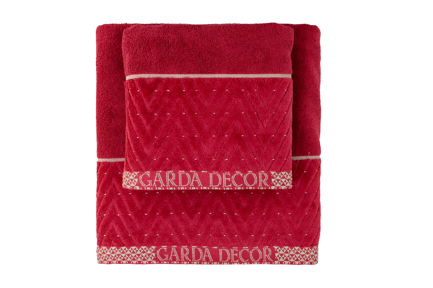 119VAL-01148 Полотенце Орсетто бордовое 50*90_s2 3