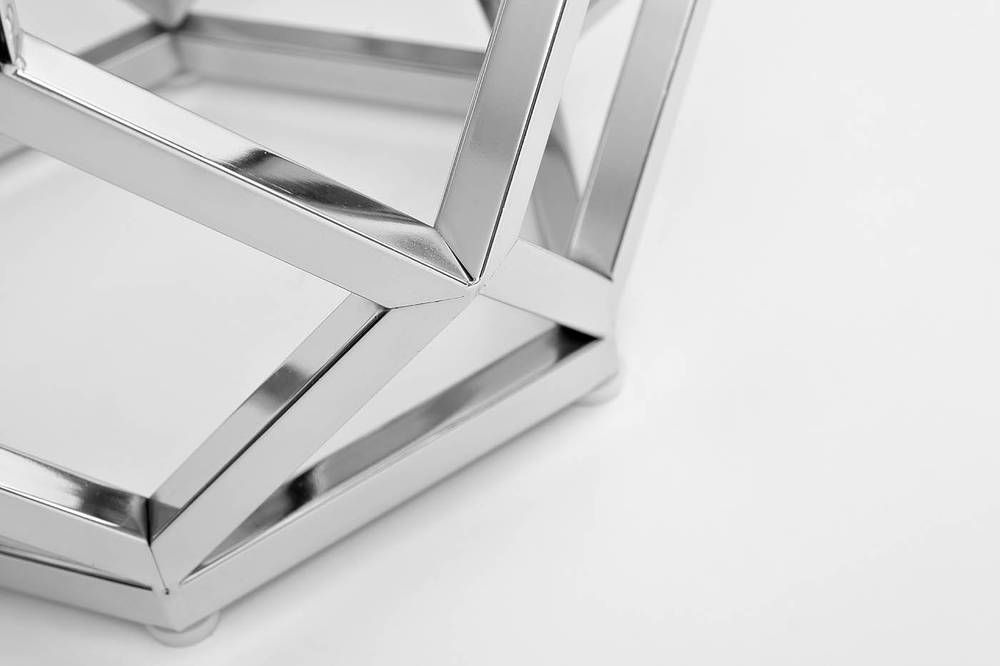 2KF111037-S Стол журнальный с мраморной столешницей d50*62см, цвет опоры серебро_s2 3