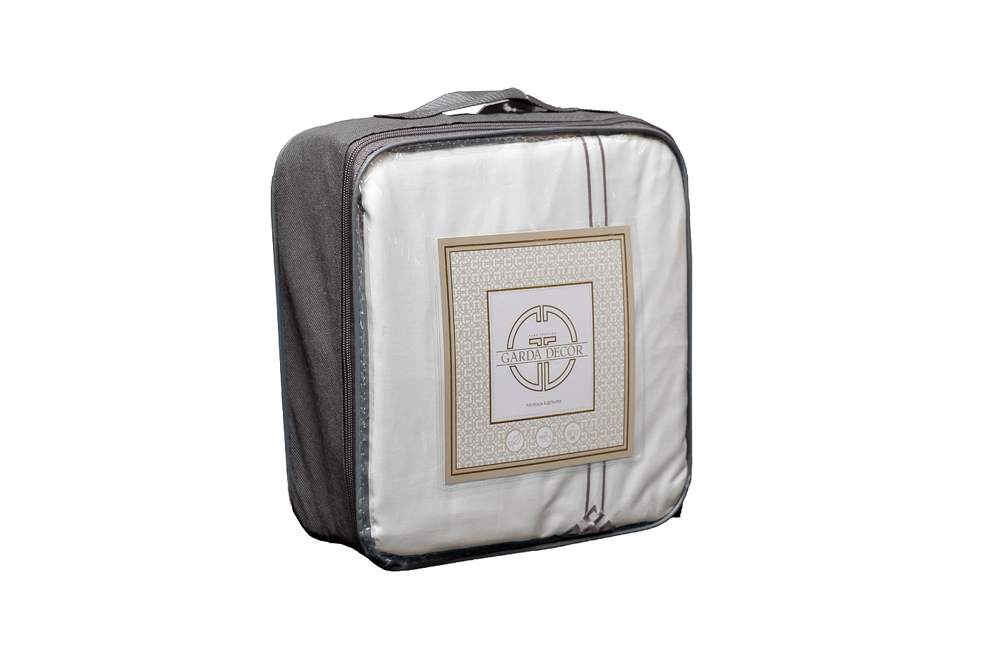 175SMR-17503 Комплект постельного белья с вышивкой Арктик, серый, Семейный (145*210-2шт)_s2 13