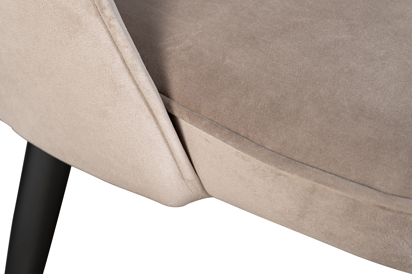 30C-12280 Стул велюр серо-бежевый 51*56*84см, наконечники мат.золото_s2 3