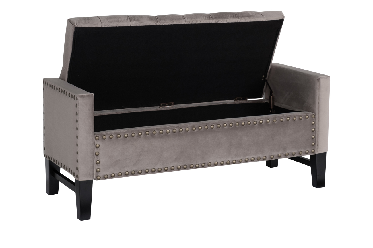 Alice BG Банкетка открывающаяся велюр бежевый 127*50*56см_s2 3